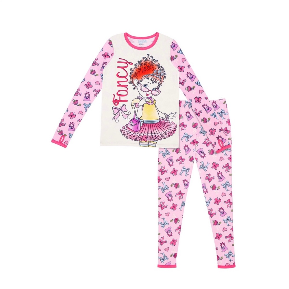 Girls Fancy Nancy top and pant thermal (size XS)